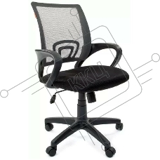 Кресло Chairman 696 TW-04 серый, ткань, 120 кг, механизм качания