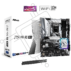 Материнская плата ASRock Z790 Pro RS, LGA 1700, Intel Z790, 4xDDR5, 8xSATA, 4xM.2, 1xPCIe 5.0 x16, 1xPCIe 4.0 x16, 2xPCIe x1, 1xHDMI, 1xDP, 1x 2.5Gb LAN, 4xUSB-A 2.0, 2xUSB-A 3.2 Gen 1, 1xUSB-A 3.2 Gen 2, 1xUSB-C 3.2 Gen 2, 3x3.5 мм, 7.1, ATX