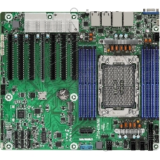 Серверная материнская плата ASRock GNRD8-2L2T, 1xE2 (LGA 4710), Intel Xeon 6700P/6500P/6700E-Series, 8xDDR5 RDIMM (до 6400 МГц), MCIO, 7xPCIe 5.0 x16, 2xM.2 22110 (PCIe), 2x1Gb LAN + 2x10Gb LAN, 2xUSB-A 5Gbps, 1xVGA, 1xRJ-45 для удалённого управления, Narrow ILM, SSI CEB