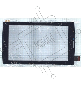 Сенсорное стекло (тачскрин) Micromax Canvas Tab P480. черное