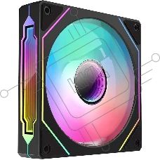 Вентилятор для корпуса Bloody CF-12 LCD ARGB 120х120x25 черный 4-pin 32дБ (упак.:1шт) (CF-12-ARGB120-BK) Ret