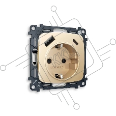 Комплект механизма электрической розетки OMEGA Шампань 2USB A+C 20W (быстрая зарядка) с/з QUANT (OP6100, VM160) MO610010