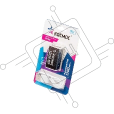 Аккумулятор крона КОСМОС KOCLi9V1200mAh1BL черный