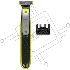 (Оригинал) Триммер Philips OneBlade QP2730/20 черный/лайм. 1 насадка