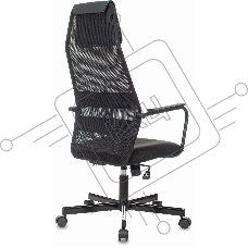 Кресло компьютерное Бюрократ KB-5M TW-01 3C11 черный, сетка/ткань, с подголов. крестовина металл черный Кресло компьютерное Бюрократ KB-5M TW-01 3C11 черный, сетка/ткань, с подголов. крестовина металл черный