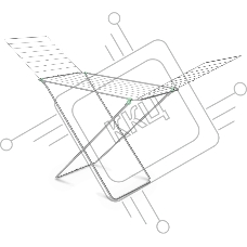 Сушилка для белья НИКА СБП2/С, напольная. 20м, серебро