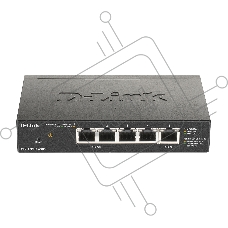 Коммутатор D-Link DGS-1100-05PDV2/A1A, 4×1 Гбит/с + 1×1 Гбит/с PD, настраиваемый