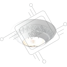 Светильник встраиваемый D1158 W белый MR16