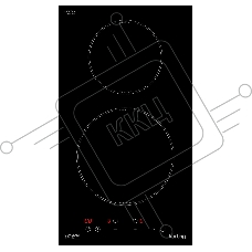 Индукционная варочная поверхность Korting HI 32021 B, 2 конфорки, стеклокерамика, 3600 Вт