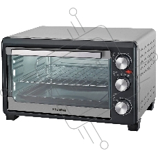 Мини-печь Hyundai MIO-HY072 23л. 1500Вт серебристый/черный