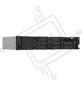Сетевое хранилище SMB QNAP TS-873AeU-RP-4G NAS 8 HDD trays, 2x 2.5 GbE. 64-bit 4-core AMD V1500B 2,2 GHz, 4 GB. RAM (1*4 GB) up to 32GB (2*16 GB), 2 x M2 2280 (PCIe Gen3 x 1), 2xPSU W/o rail kit RAIL-B02