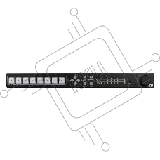 Презентационный коммутатор [FG1901-10-EK] AMX NCITE-813 8x1, 4K60