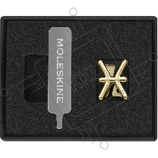 Шильд-символ Moleskine Zodiac Рыбы, металл, золотистый, коробка с европодвесом, PINPISCESGOLD