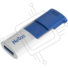 Флешка USB Netac U182 Blue (NT03U182N-128G-32BL), 128Gb, USB 3.0, R/W 70/30, белый/синий