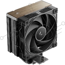 Кулер для процессора DEEPCOOL AK400 G2 LGA1851/1700/1200/115X/AM5/AM4 (12шт/кор, TDP 220W, PWM, Fan 120мм, 4 тепл. Трубки, Wood-grain top cover, черный) RET (R-AK400G2-BKNNMN-GJD)