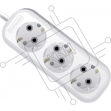 Удлинитель Defender R330 16 А, 3 роз х 5 м, белый
