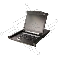 16 Портовый переключатель с KVM консолью ATEN 16-Port PS/2-USB VGA Single Rail 17.3