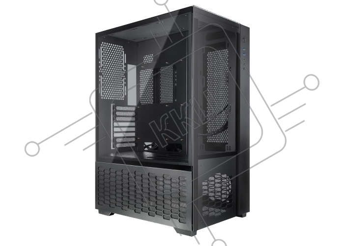 Компьютерный корпус Raijintek PAEAN PREMIUM 0R20B00208, black, Aluminum, ATX/MICRO ATX/MINI-ITX, USB3.0x2, Type Cx1, HD Audiox1
