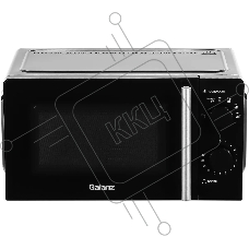 Микроволновая печь Galanz MOS-1706MB черный, 17 л, 700 Вт, переключатели - поворотный механизм