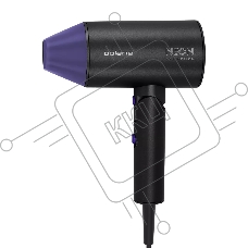 Фен Polaris PHD-2120 TI (2400W, 2 режима,2 скорости концентратор ) черный/фиолетовый