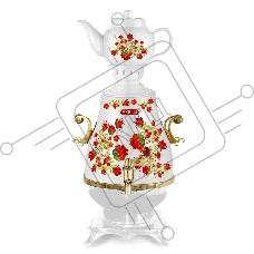 Самовар электрический Kelli KL-1321 4 л, заварной чайник 0,9 л