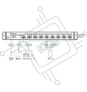 16 Портовый переключатель с KVM консолью ATEN 16-Port PS/2-USB VGA Single Rail 17.3