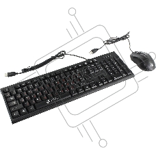 Клавиатура + мышь Oklick 620M клав:черный мышь:черный USB