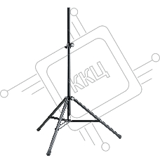 Стойка для акустической системы K&M 21460-009-55 высота от 1375 до 2185 мм, диаметр трубы 35 мм, зажимной винт и стопорная накладка, материал - алюминий, цвет черный