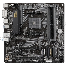 Материнская плата Gigabyte B550M DS3H, AM4, AMD B550, 4xDDR4, 4xSATA, 2xM.2, 1xPCI-E 4.0 x16, 1xPCI-E 3.0 x4, 1xDVI-D, 1xHDMI, 1x 1Gb LAN, 4xUSB-A 3.2 Gen 1, 4xUSB-A 2.0, 3x3.5 мм, 7.1, Micro-ATX