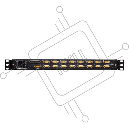 16 Портовый переключатель с KVM консолью ATEN 16-Port PS/2-USB VGA Single Rail 17.3