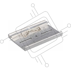 Замок для крепления S-15, S-25, SP-100, SP-150, SP-200, SP-75 на DIN-рейку, алюм.