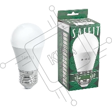 Лампа светодиодная SAFFIT SBG4515 LED 15вт Е27 дневной матовый шар