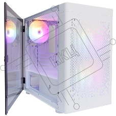 Компьютерный корпус 1STPLAYER DK D3-B White / mATX / 1x120mm & 2x140mm LED fans inc. / D3-B-WH-2F1P-W-1F1-W
