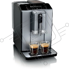 Кофемашина Bosch TIE20504 серебристый/черный, исп. кофе - зерновой, 1.4 л, 1300 Вт, 15 Бар.