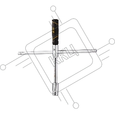 Крестообразный балонный гаечный ключ Deli DL4416K 1/2