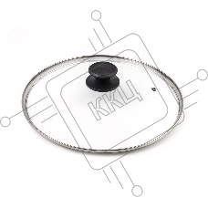Крышка LARA LR01-97 24 см, стеклянная, универсальная, стильная ручка