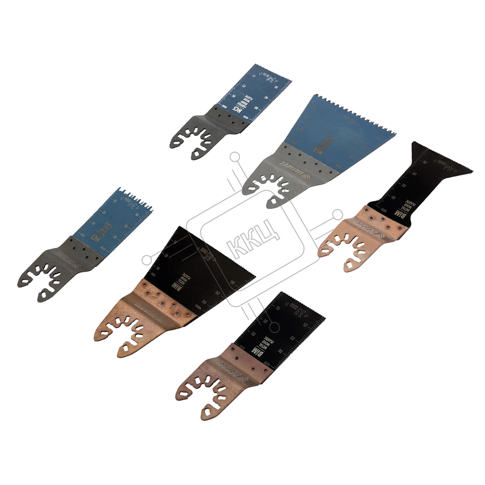 Набор насадок для МФИ Denzel по дереву и металлу, 6 шт.