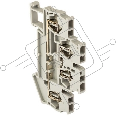Колодка клеммная JXB-ST-4 32А двойная самозажимная сер. PROxima EKF plc-jxb-st-4-4-2