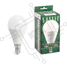 Лампа светодиодная SAFFIT SBG4515 LED 15вт Е14 дневной матовый шар