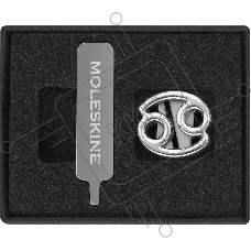 Шильд-символ Moleskine Zodiac Рак, металл, серебристый, коробка с европодвесом, PINCANCERSILV