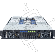 Серверная платформа Gigabyte Server Platform G294-Z43/2U/2xAMD (9004/9005)/2xHS/24xDIMM/4xSFF NVME/SAS/SATA + 4xSFF SATA/SAS/16xGPUs SS/2x10GbE/16xFHFL + 2xLP/2x3000W/Rails/1Y
