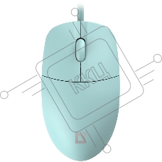 Мышь проводная Defender Azora MB-241 голубой, 1200 dpi, USB, кнопки - 3