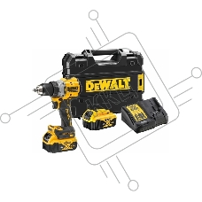 Дрель-шуруповерт DeWalt DCD805P2T-QW, Аккумуляторная, 18В, 2 АКБ, Кейс