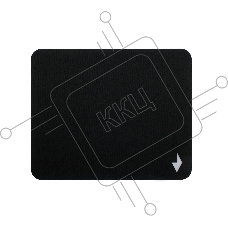 Коврик для мыши Gembird MP-BLACK-S, черный, 220х180х2мм, ткань/резина, пакет