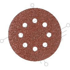 Круг шлифовальный PATRIOT на липучке, 125мм, Р100, 8 отверстий, 5 шт