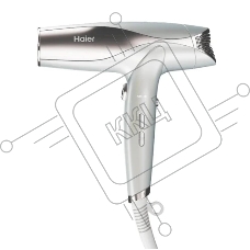 Фен Haier HHD-602 белый, 1600 Вт, ионизация