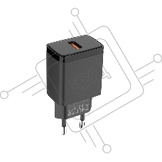Зарядное устройство Cablexpert MP3A-PC-55, 10.5Вт, 2.1А, 1хUSB, черный, пакет