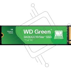 Твердотельный диск Western Digital WD Green SN3000, 1TB M.2 2280, PCI-E 3x4, [R/W - 5000/4200 MB/s]