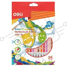 Карандаши цветные Deli Color Emotion EC00730 EC00730, липа, 36 цветов, коробка европодвес