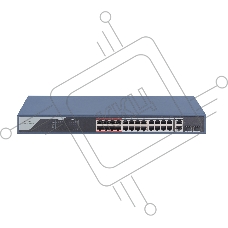 Коммутатор iFLOW F-SW-EM426POE-VM, 24×100 Мбит/с PoE + 2×1 Гбит/с Комбо (RJ45/SFP), настраиваемый